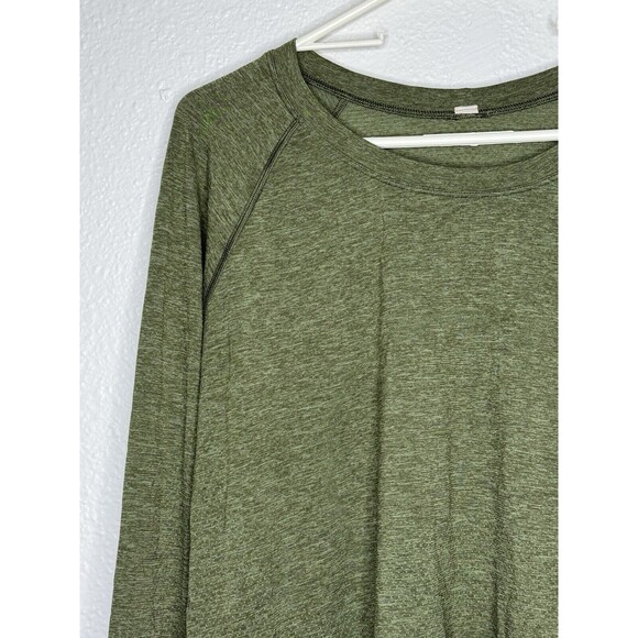 Lululemon Shirt Womens 18 Green Swiftly Tech Long Sleeve Athleisure Training Run - Picture 2 of 16